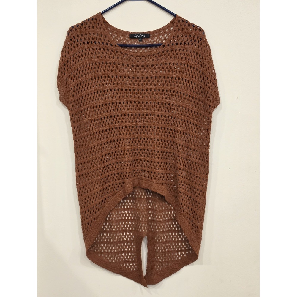 Sweet Rain Earthy Fairycore Layered Cottagecore Size S Knit Top
